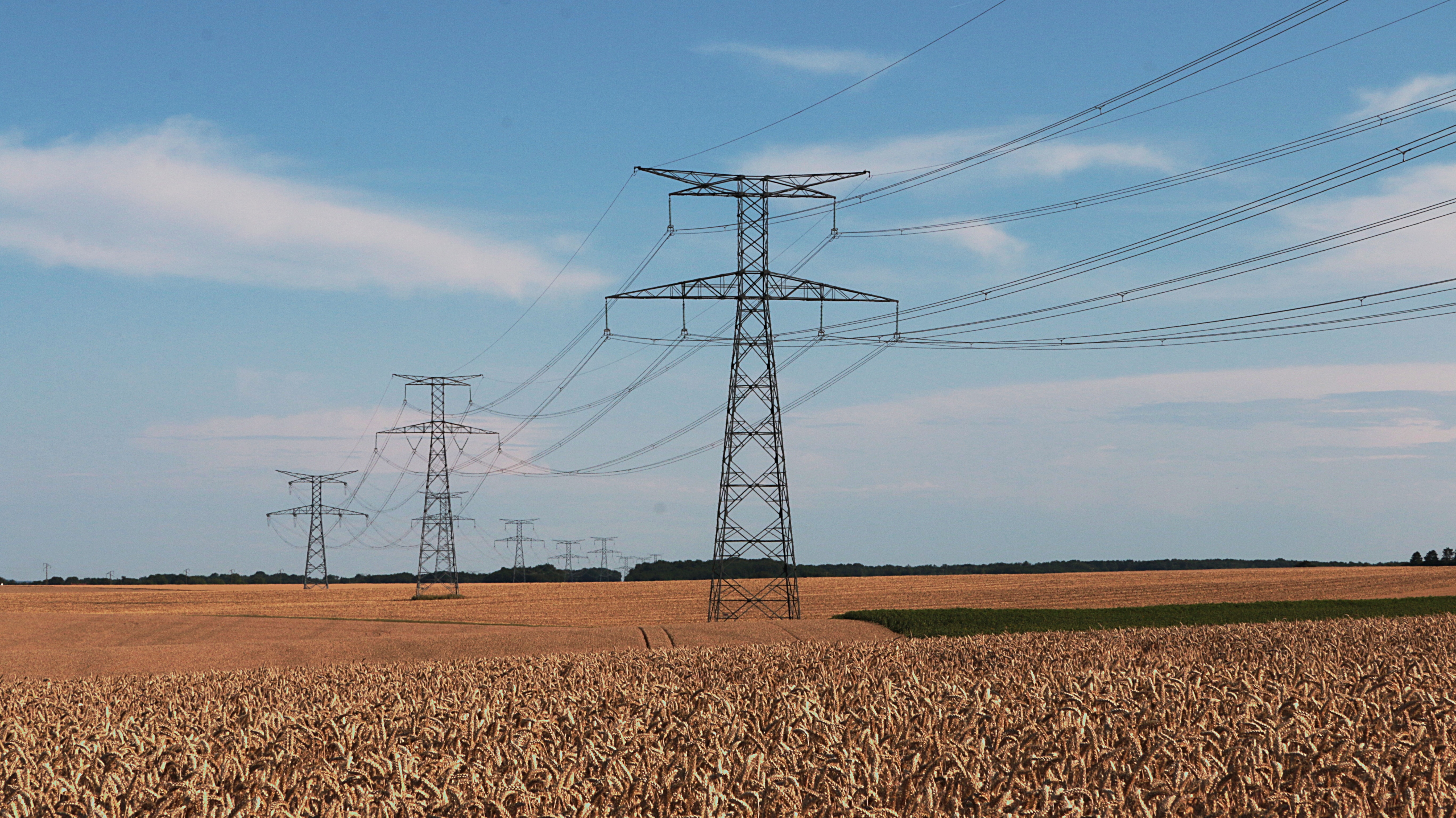 Workers at a transmission site